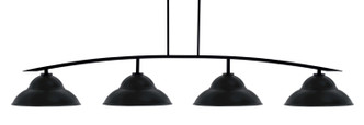 Toltec Lighting - 3734-MB-429-MB - Four Light Bar - Kurve - Matte Black
