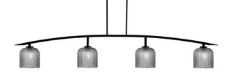 Toltec Lighting - 3734-MB-4912 - Four Light Bar - Kurve - Matte Black