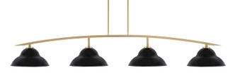 Toltec Lighting - 3734-NAB-428-MB - Four Light Bar - Kurve - New Age Brass