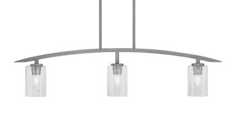 Toltec Lighting - 3736-GP-3002 - Three Light Billiard/Island - Kurve - Graphite