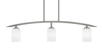Toltec Lighting - 3736-GP-310 - Three Light Island Pendant - Kurve - Graphite