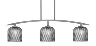 Toltec Lighting - 3736-GP-4912 - Three Light Island Pendant - Kurve - Graphite