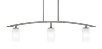 Toltec Lighting - 3736-GP-541 - Three Light Billiard/Island - Kurve - Graphite