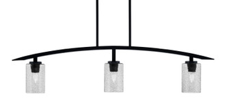 Toltec Lighting - 3736-MB-3002 - Three Light Island Pendant - Kurve - Matte Black