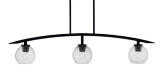Toltec Lighting - 3736-MB-4102 - Three Light Island Pendant - Kurve - Matte Black