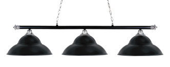 Toltec Lighting - 373-CHMB-429-MB - Three Light Bar - Oxford - Chrome & Matte Black