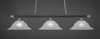 Toltec Lighting - 373-CHMB-53615 - Three Light Bar - Oxford - Chrome & Matte Black