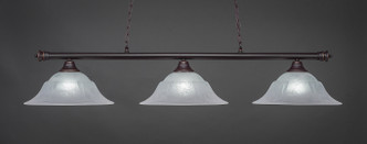 Toltec Lighting - 373-DG-53615 - Three Light Bar - Oxford - Dark Granite