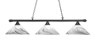 Toltec Lighting - 373-MB-2169 - Three Light Bar - Oxford - Matte Black