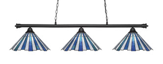 Toltec Lighting - 373-MB-932 - Three Light Bar - Oxford - Matte Black