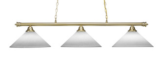 Toltec Lighting - 373-NAB-318 - Three Light Bar Pendant - Oxford - New Age Brass