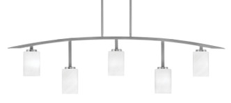 Toltec Lighting - 3745-GP-3001 - Five Light Bar - Kurve - Graphite