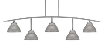 Toltec Lighting - 3745-GP-427-GP - Five Light Bar - Kurve - Graphite