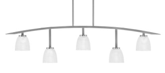 Toltec Lighting - 3745-GP-500 - Five Light Bar - Kurve - Graphite