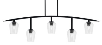 Toltec Lighting - 3745-MB-210 - Five Light Bar - Kurve - Matte Black