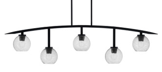 Toltec Lighting - 3745-MB-4102 - Five Light Bar - Kurve - Matte Black