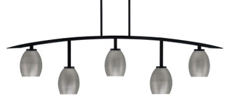 Toltec Lighting - 3745-MB-426-GP - Five Light Bar - Kurve - Matte Black