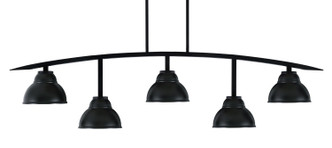 Toltec Lighting - 3745-MB-427-MB - Five Light Bar - Kurve - Matte Black