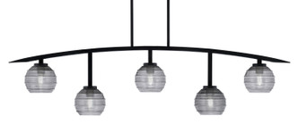 Toltec Lighting - 3745-MB-5112 - Five Light Bar - Kurve - Matte Black