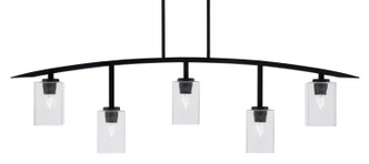 Toltec Lighting - 3745-MB-530 - Five Light Bar - Kurve - Matte Black