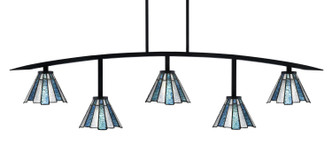 Toltec Lighting - 3745-MB-9325 - Five Light Bar - Kurve - Matte Black