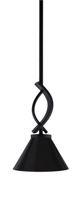Toltec Lighting - 3901-MB-421-MB - One Light Mini Pendant - Cavella - Matte Black