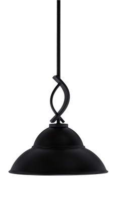 Toltec Lighting - 3901-MB-428-MB - One Light Mini Pendant - Cavella - Matte Black