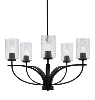 Toltec Lighting - 3905-MB-3002 - Five Light Chandelier - Cavella - Matte Black