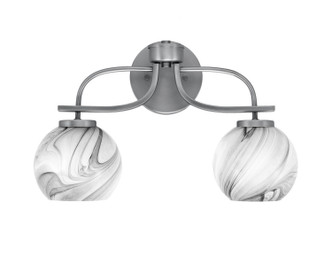 Toltec Lighting - 3912-GP-4109 - Two Light Bath Bar - Cavella - Graphite