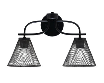 Toltec Lighting - 3912-MB-805 - Two Light Bath Bar - Cavella - Matte Black