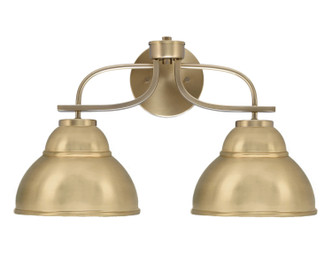 Toltec Lighting - 3912-NAB-427 - Two Light Bath Bar - Cavella - New Age Brass