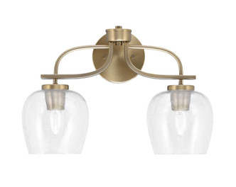 Toltec Lighting - 3912-NAB-4810 - Two Light Bath Bar - Cavella - New Age Brass