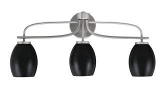 Toltec Lighting - 3913-GP-426-MB - Three Light Bath Bar - Cavella - Graphite