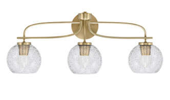 Toltec Lighting - 3913-NAB-4102 - Three Light Bath Bar - Cavella - New Age Brass