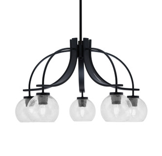 Toltec Lighting - 3925-MB-4100 - Five Light Chandelier - Cavella - Matte Black