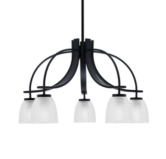 Toltec Lighting - 3925-MB-500 - Five Light Chandelier - Cavella - Matte Black