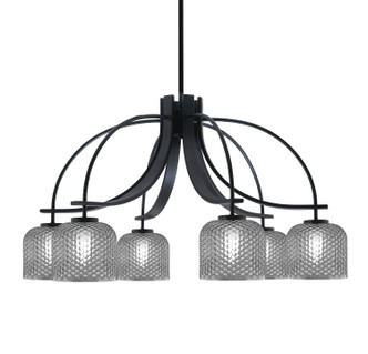 Toltec Lighting - 3926-MB-4612 - Six Light Chandelier - Cavella - Matte Black