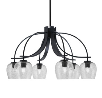 Toltec Lighting - 3926-MB-4812 - Six Light Chandelier - Cavella - Matte Black