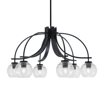 Toltec Lighting - 3926-MB-5110 - Six Light Chandelier - Cavella - Matte Black