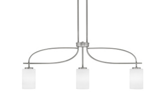 Toltec Lighting - 3936-GP-310 - Three Light Island Pendant - Cavella - Graphite