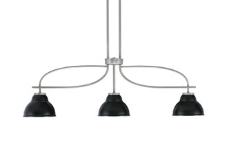 Toltec Lighting - 3936-GP-427-MB - Three Light Island Pendant - Cavella - Graphite