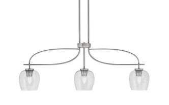 Toltec Lighting - 3936-GP-4812 - Three Light Island Pendant - Cavella - Graphite