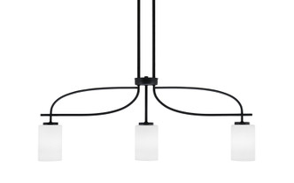 Toltec Lighting - 3936-MB-310 - Three Light Island Pendant - Cavella - Matte Black