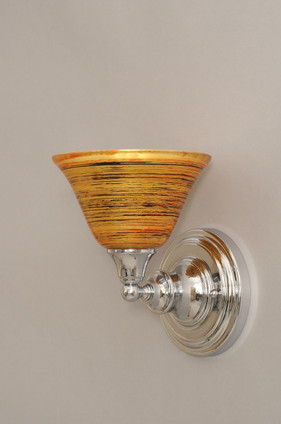 Toltec Lighting - 40-CH-454 - One Light Wall Sconce - Any - Chrome