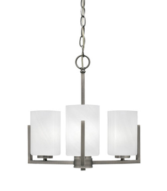 Toltec Lighting - 4503-GP-3001 - Three Light Chandelier - Atlas - Graphite
