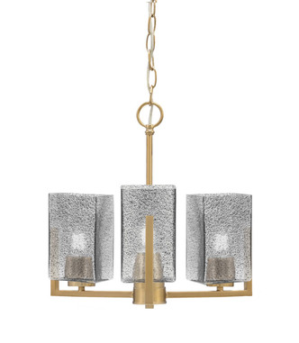 Toltec Lighting - 4503-NAB-542 - Three Light Chandelier - Atlas - New Age Brass