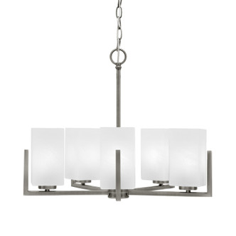 Toltec Lighting - 4505-GP-541 - Five Light Chandelier - Atlas - Graphite