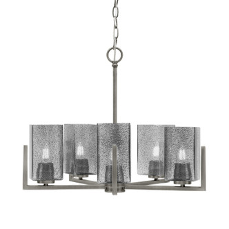 Toltec Lighting - 4505-GP-542 - Five Light Chandelier - Atlas - Graphite