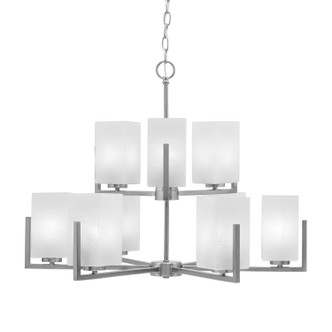 Toltec Lighting - 4509-GP-541 - Nine Light Chandelier - Atlas - Graphite