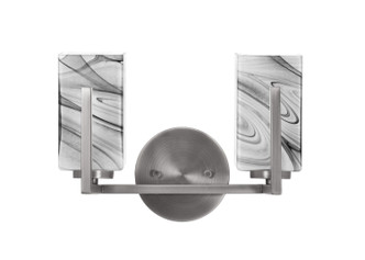 Toltec Lighting - 4512-GP-549 - Two Light Bath Bar - Atlas - Graphite